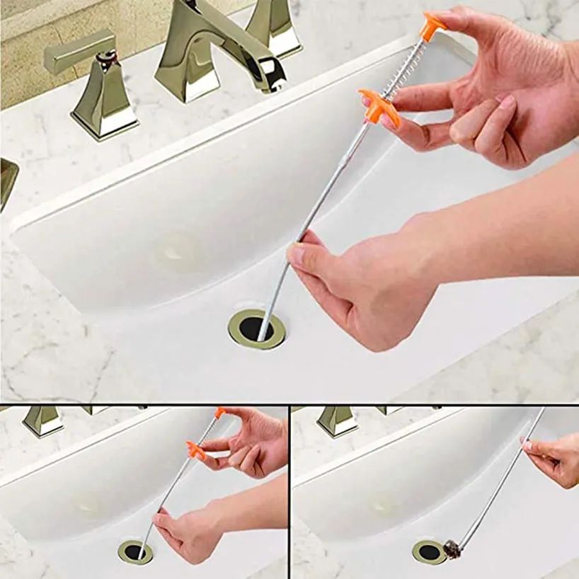 60cm Flexible Drain Unblocker – Hair & Debris Removal Tool