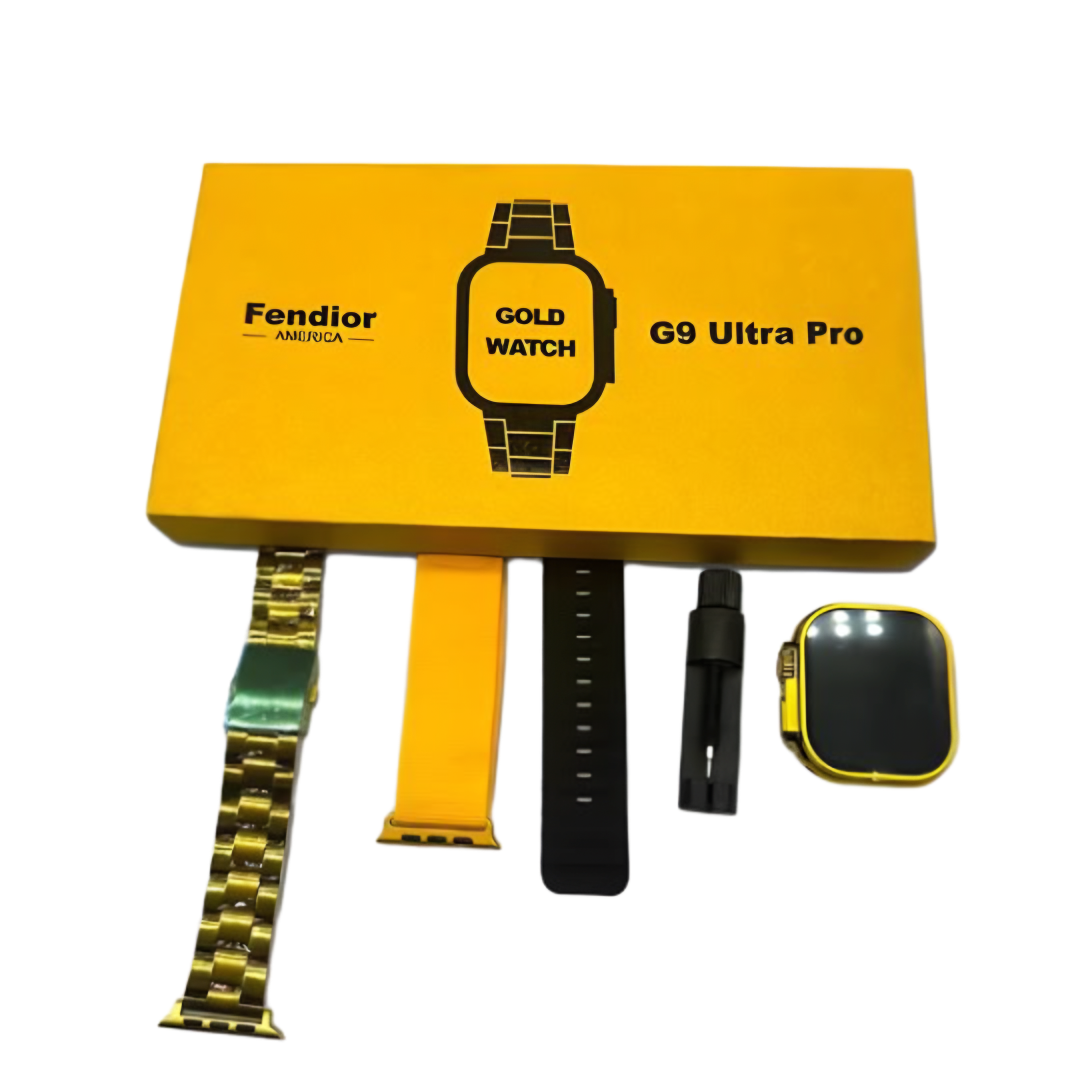 Gold Smart Watch + 2 Straps